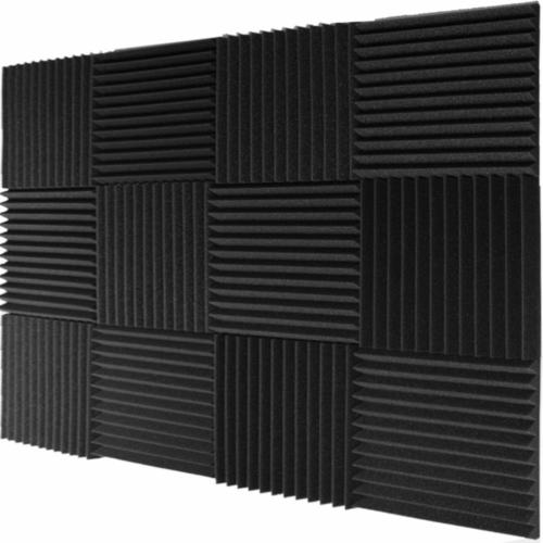 12 Pack- Acoustic Panels Studio Foam Wedges 1" X 12" X 12"